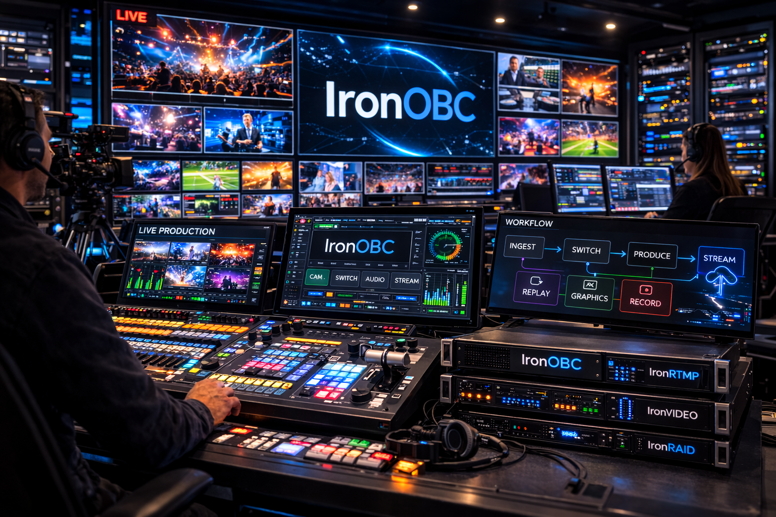 IronOBC broadcast output workflow solutions